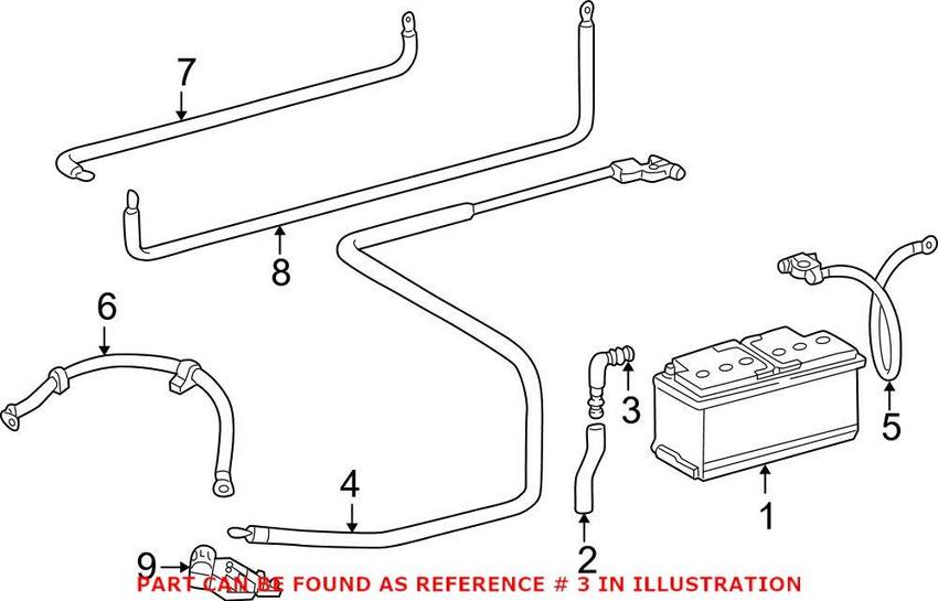 Mercedes Battery Vent Tube Adapter 0009903872